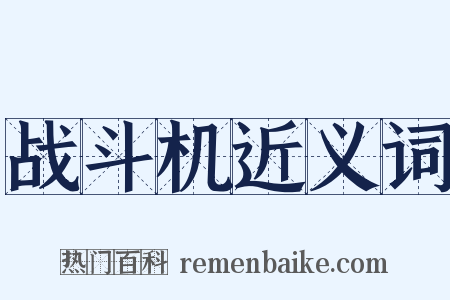 战斗机近义词是什么意思的图片